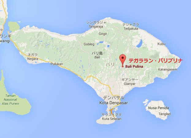 BALI PULINA MAP BALI