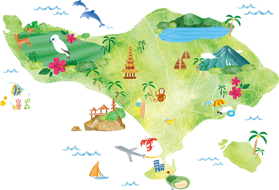 バリ島マップ｜バリ島旅行専門店サイト マイマイウェブ