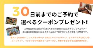 30日前予約特典・スパ  コース