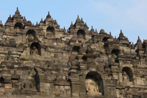 ボロブドゥール寺院到着