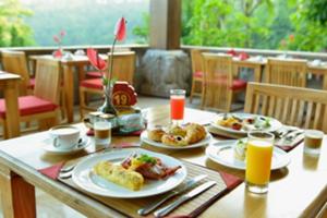 アユンバレーレストランでの朝食は素晴らしい1日のはじまり。